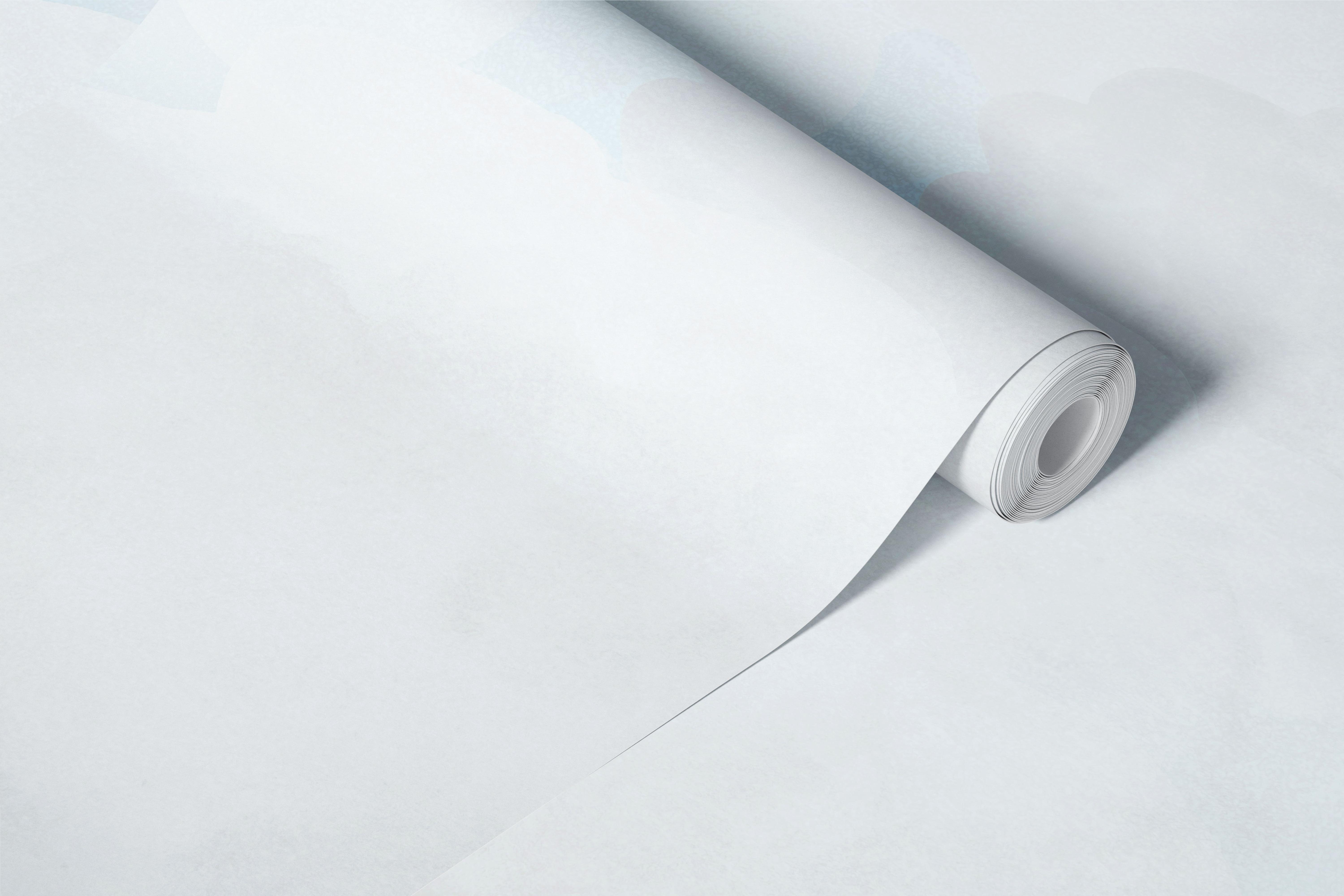 Dreamy Soft Clouds blue behang in een kamer