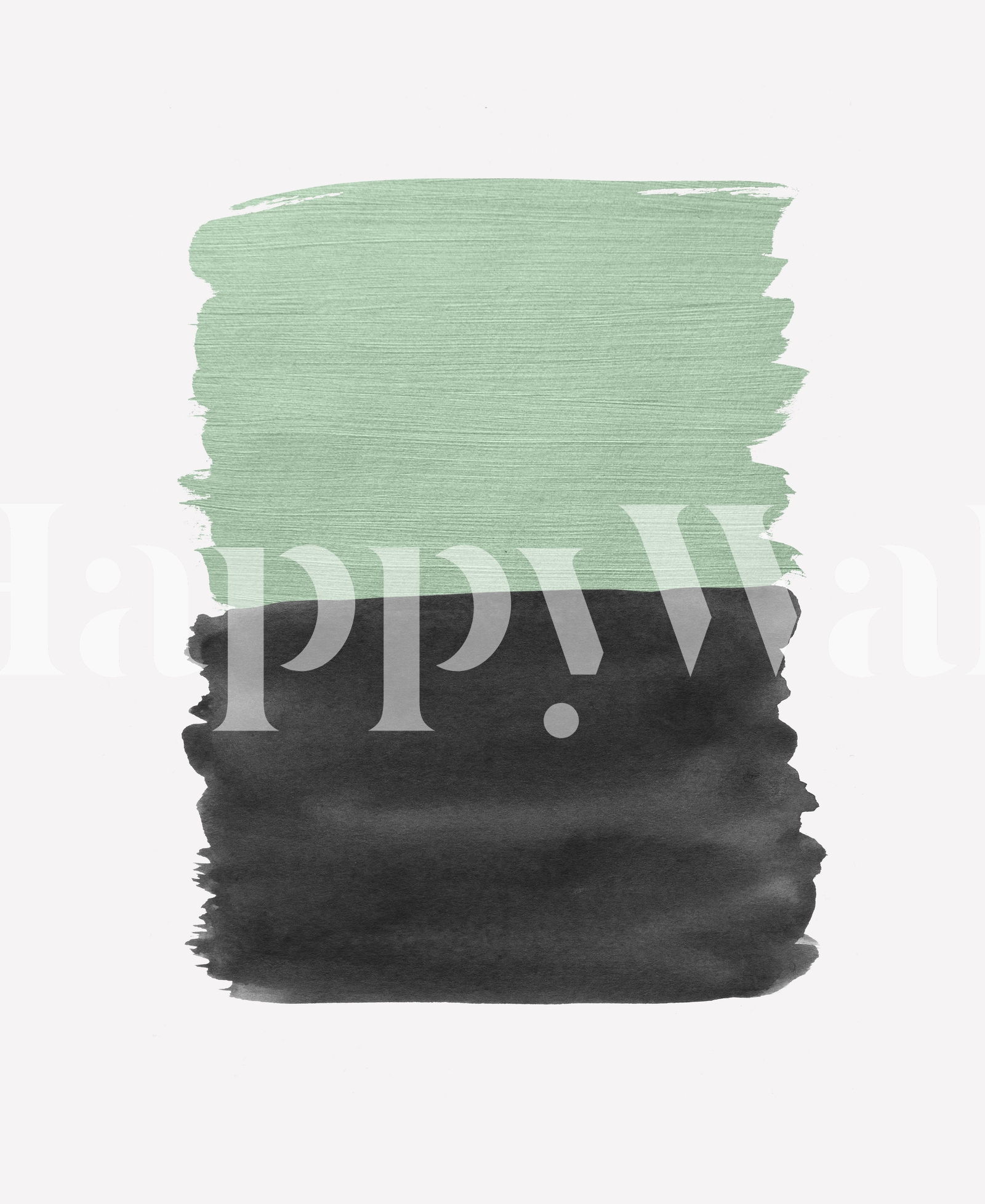 Sage Green Black Abstract 1 Wallpaper Happywall