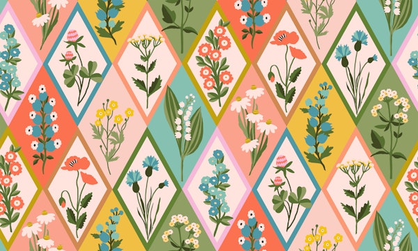 Retro Wildflower Diamonds