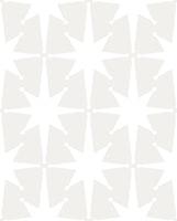 Elegant White Midcentury Modern Starbursts tapete