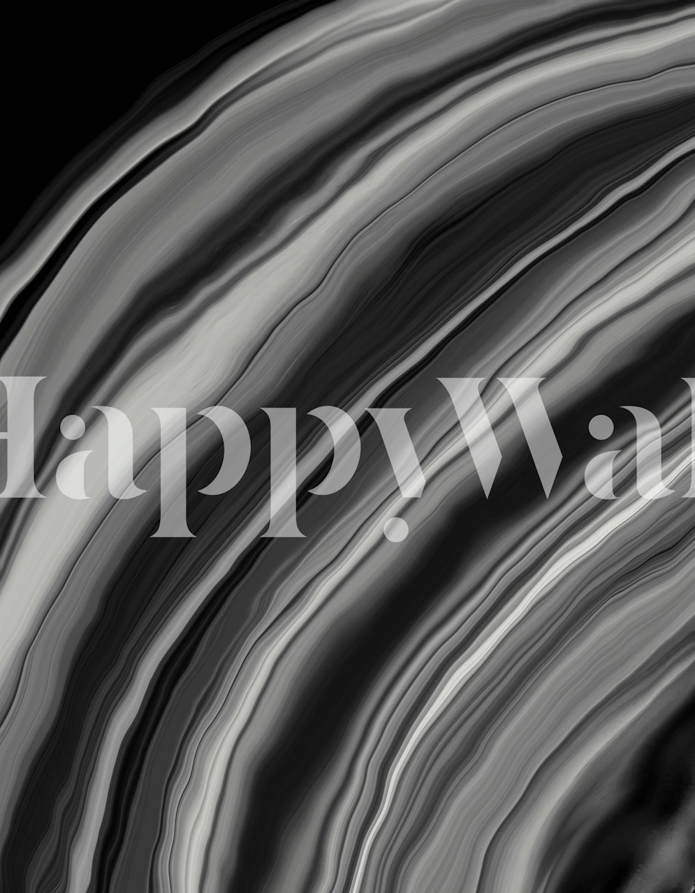 Elegantna zidna slika s uzorkom crnog i sivog ahata