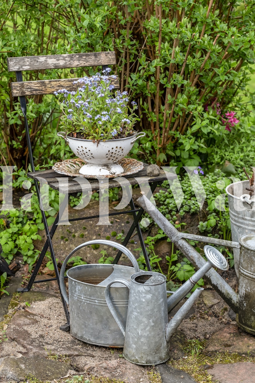 papel de parede Shabby Chic Garden Still Life