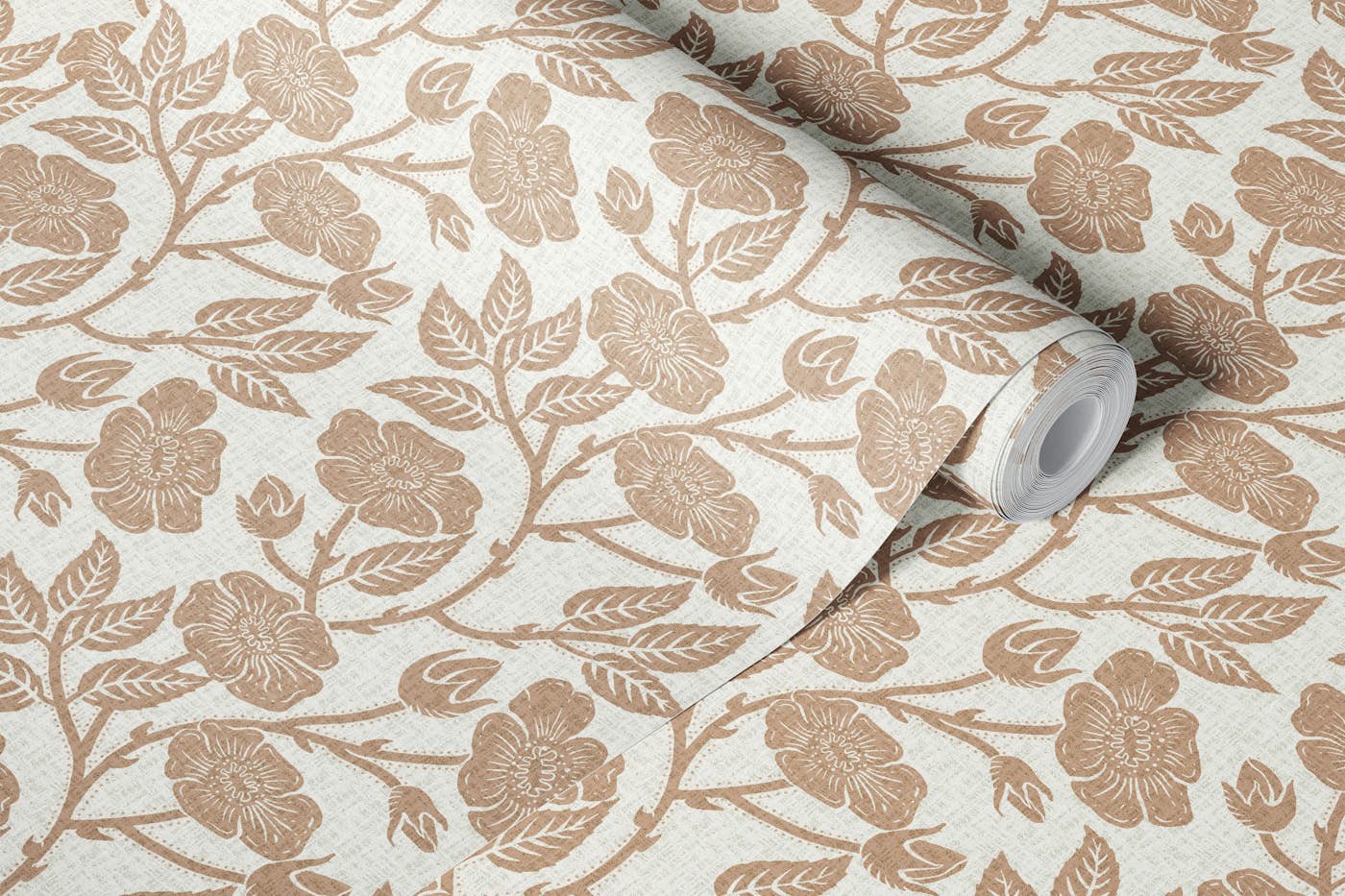Shimoda Roses in Cinnamon wallpaper roll