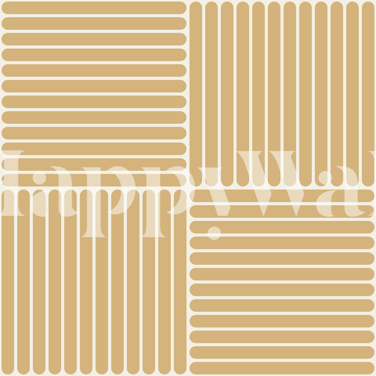 Mustard Grid Japandi Grid Mustard Wallpaper for Modern Homes