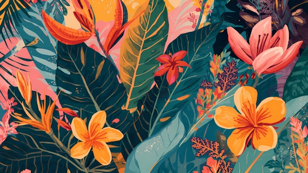 Colorful Tropical Foliage