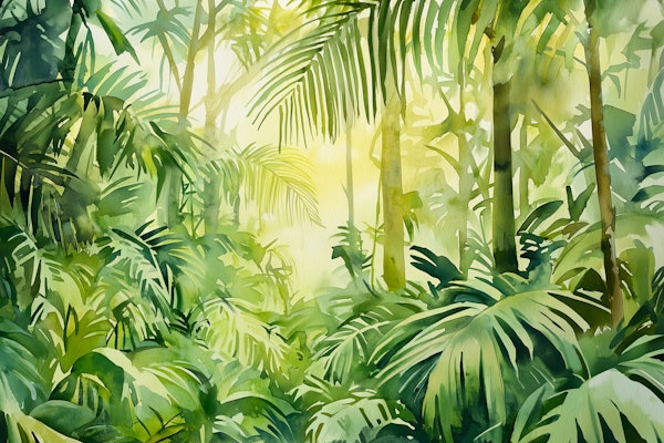 Sunlit Jungle Oasis
