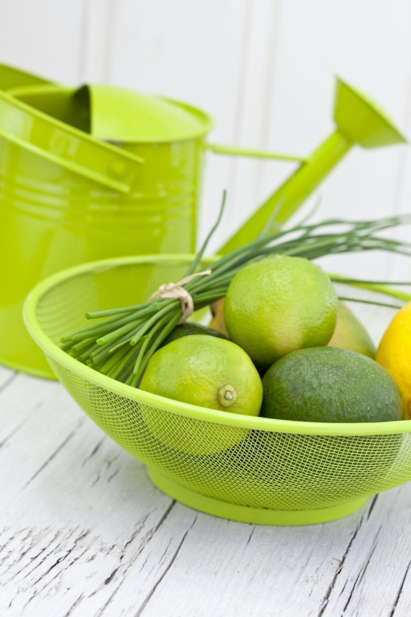 Fresh Green Lemon Still Life