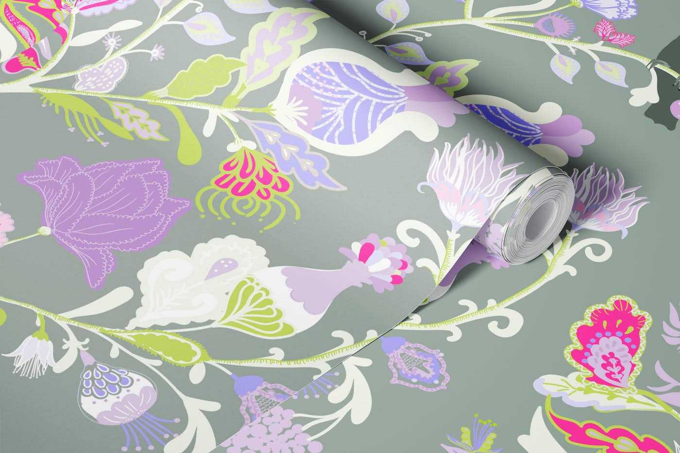 Toucans Indienne Pastel Mural wallpaper roll