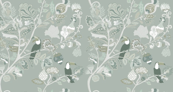 Toucans Indienne Subtle Mural