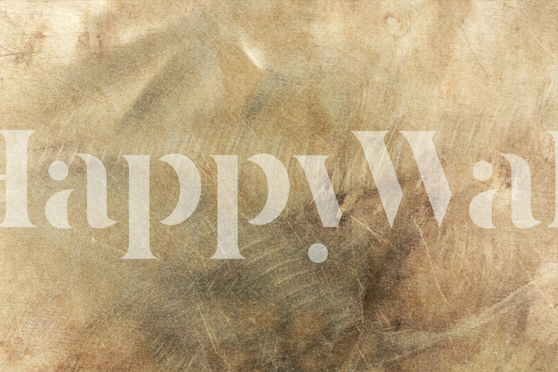 Aged copper patina wallpaper in a room