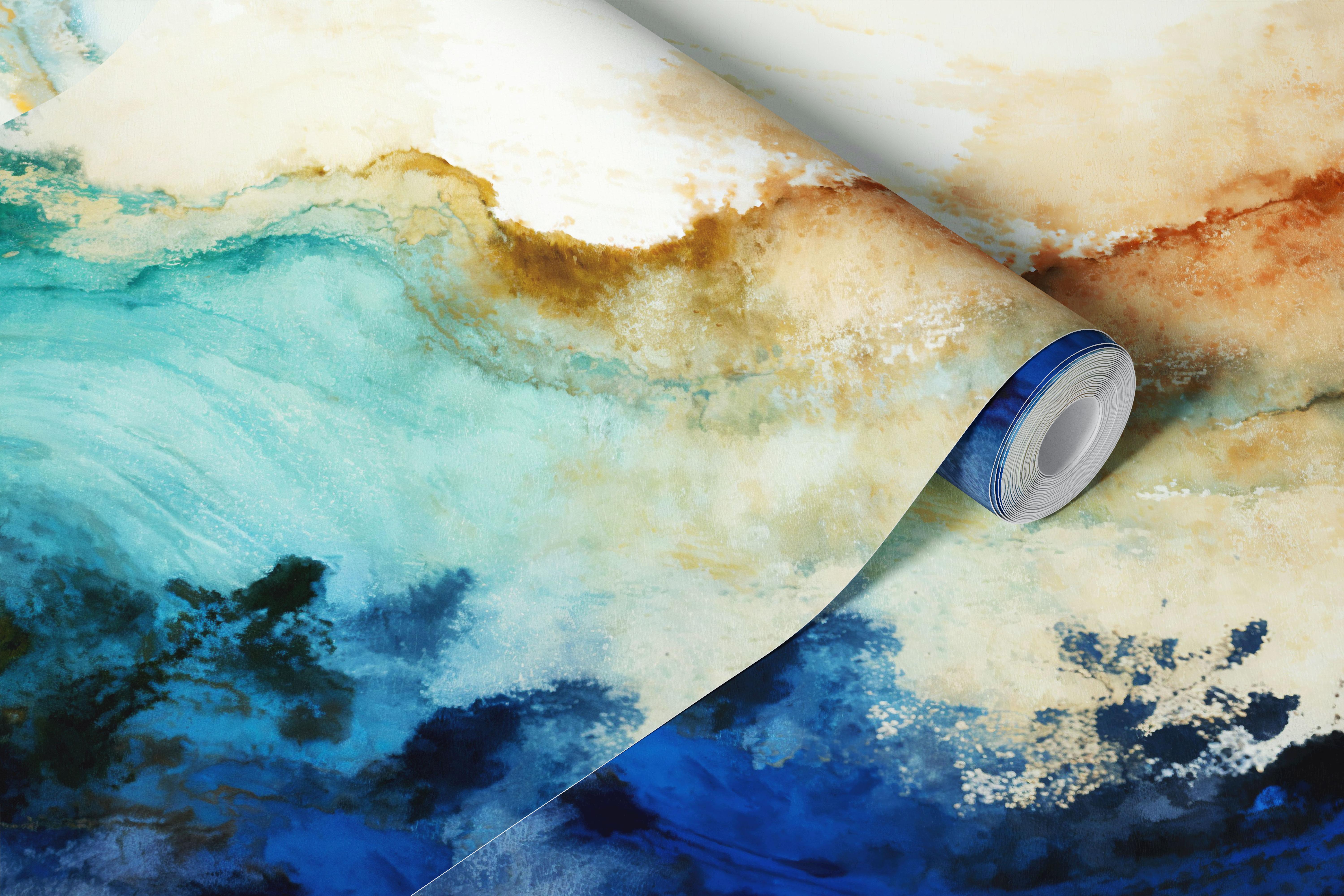 Blue Horizon Dreams wallpaper in a room setting