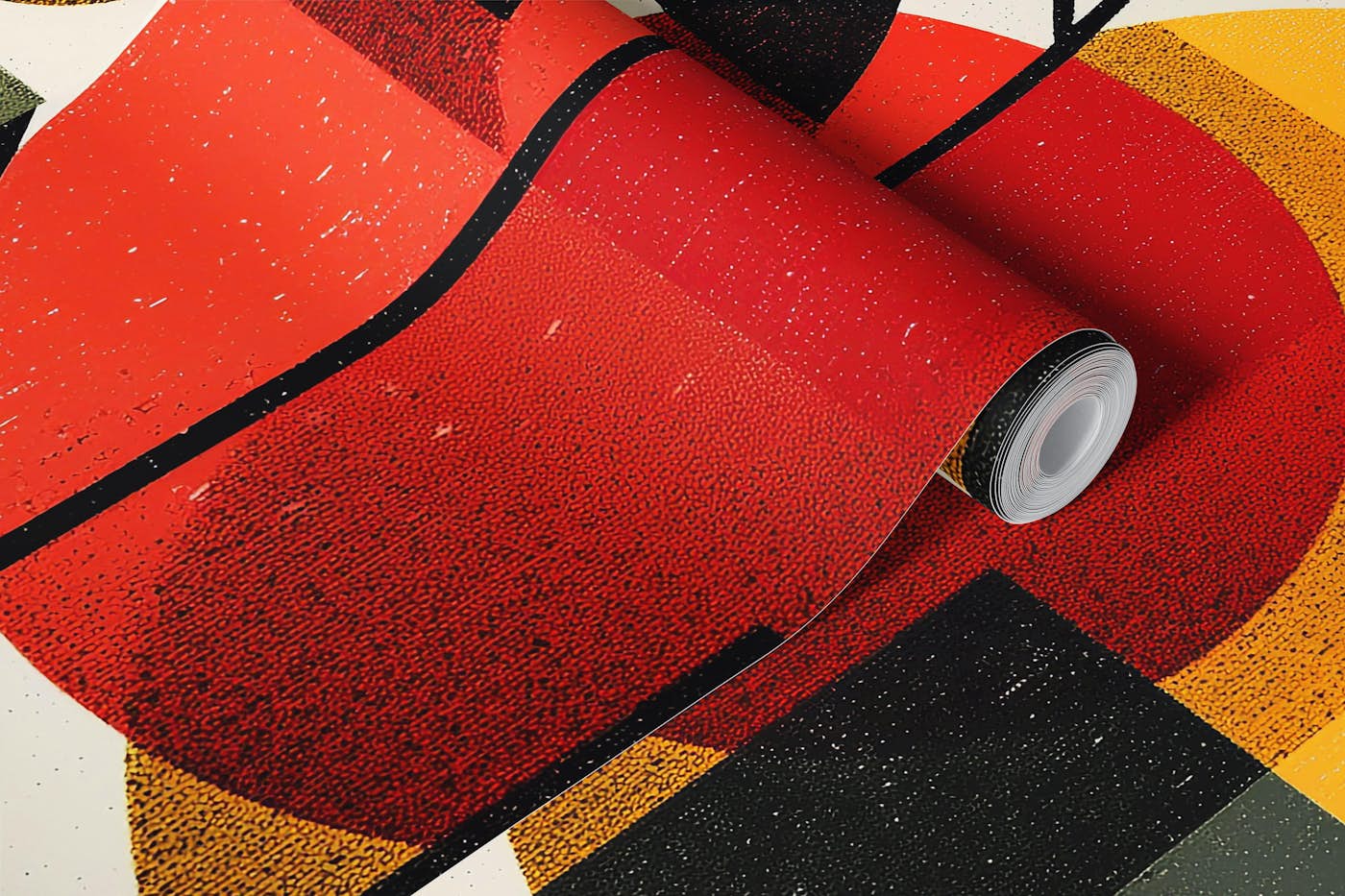 Geometric Floral Harmony wallpaper roll