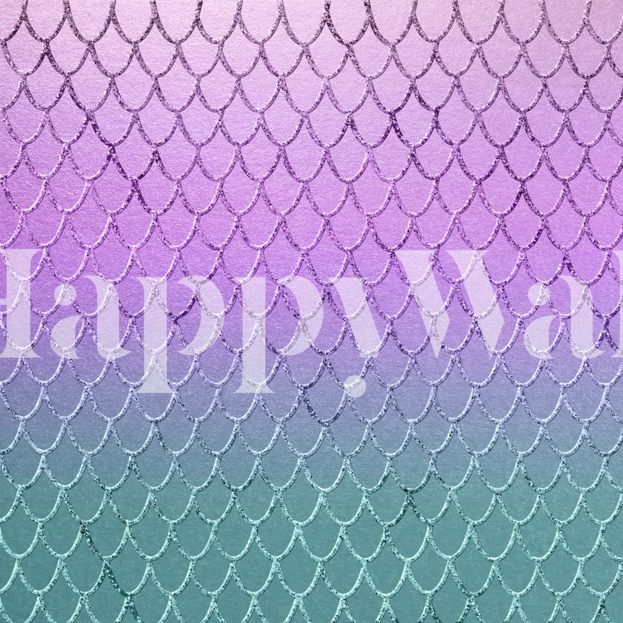 Mermaid Princess Scales tapet i et rum