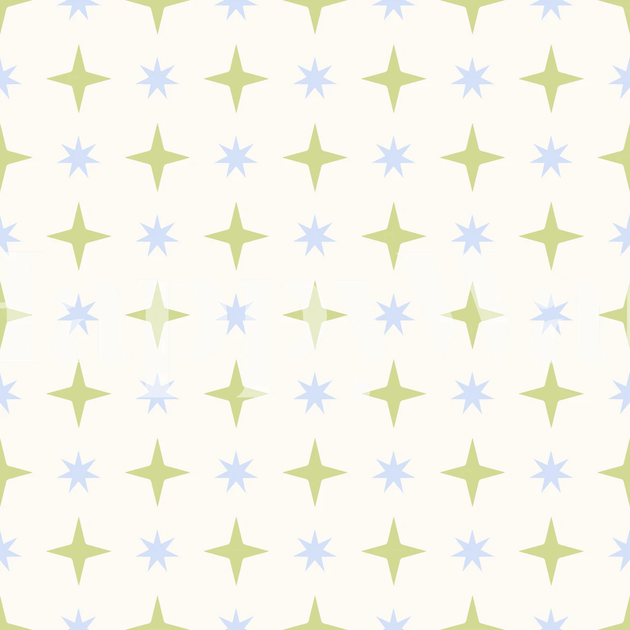 Minimal Pastel Stars wallpaper in a room