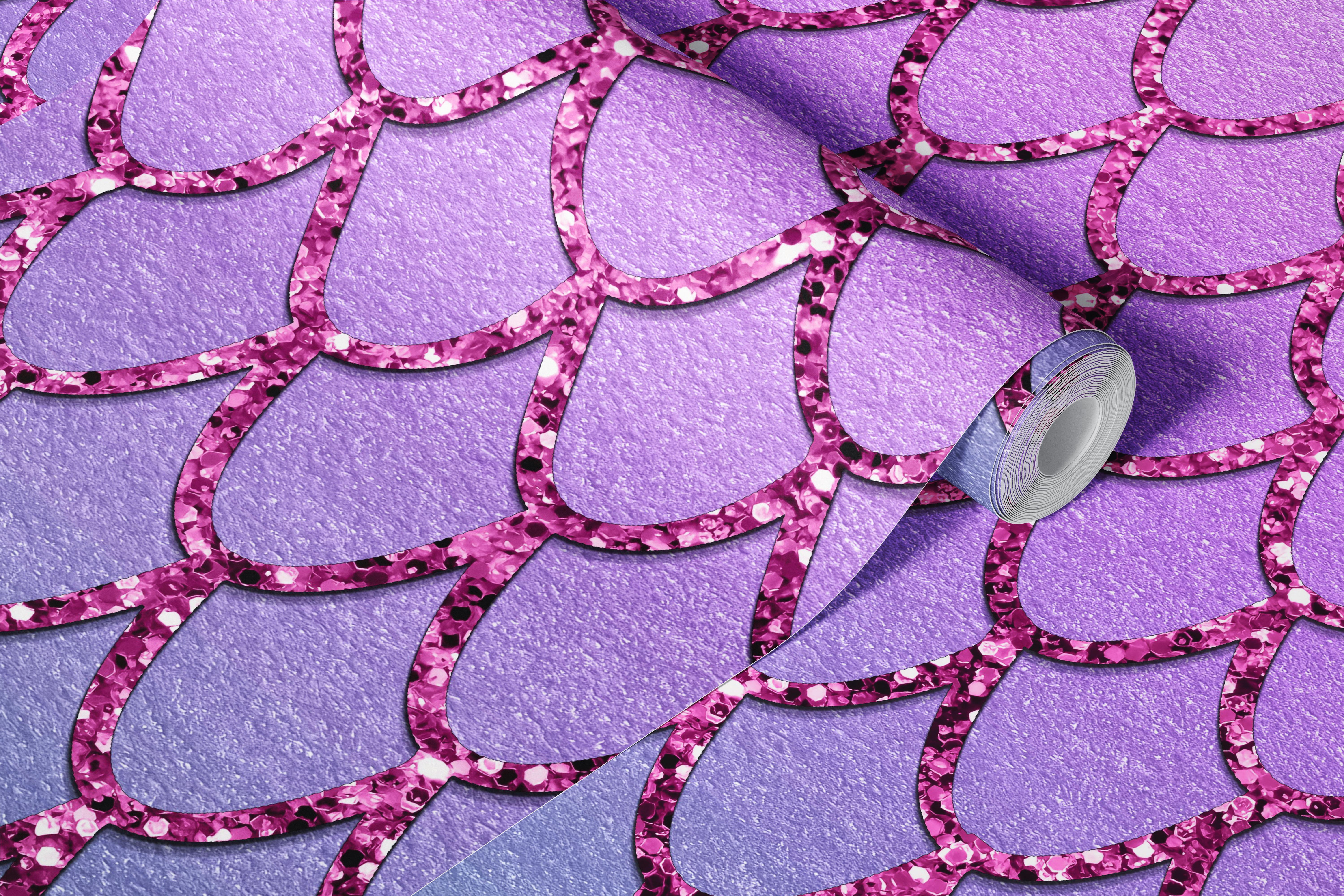 Mermaid Princess Scales 5 wallpaper in a room