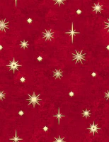 Golden Stars on Red wallpaper