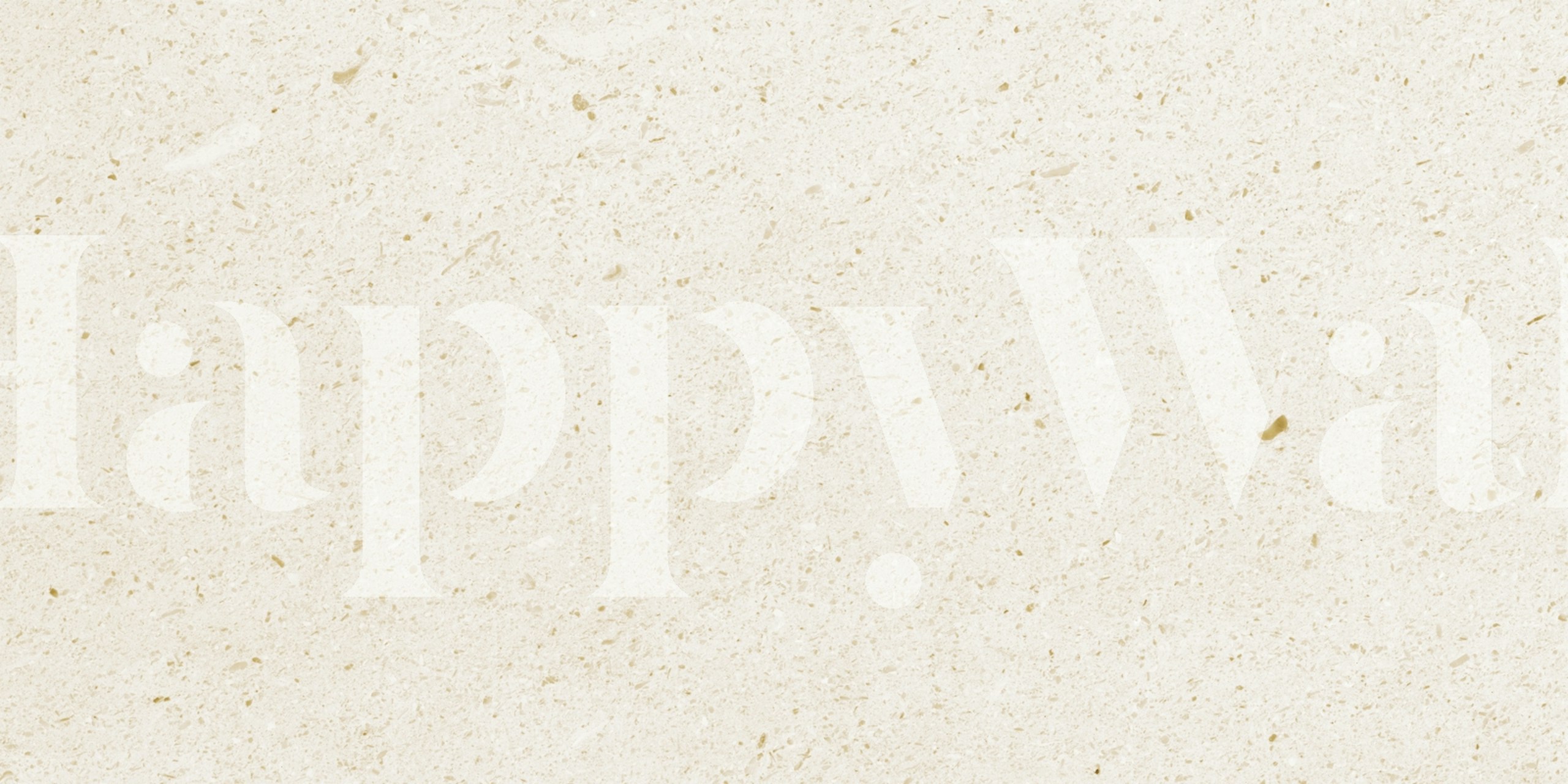 Beige Terrazzo Granite wallpaper en una habitación