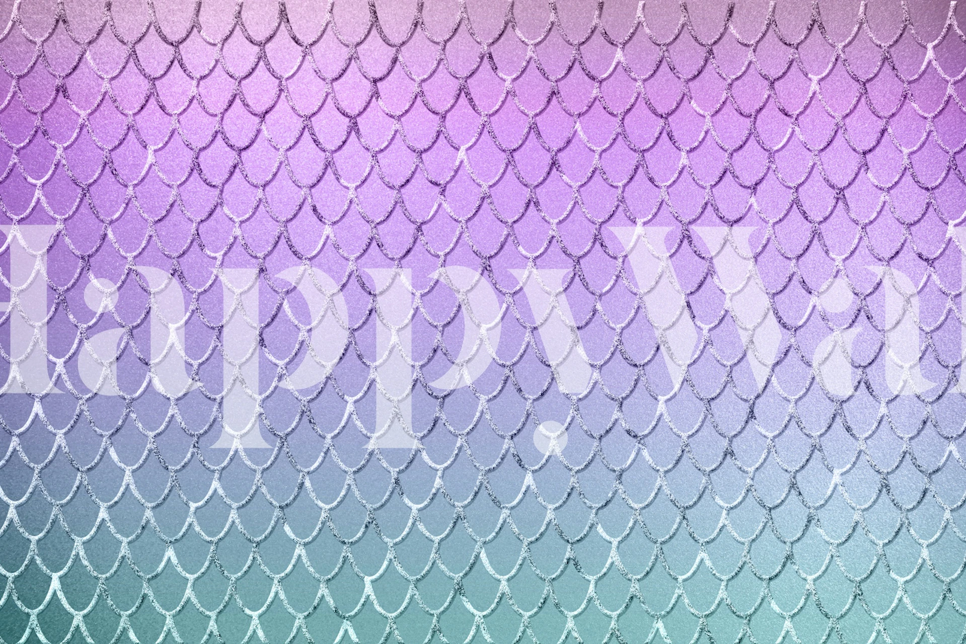 Mermaid Princess Scales 7 wallpaper displayed in a room