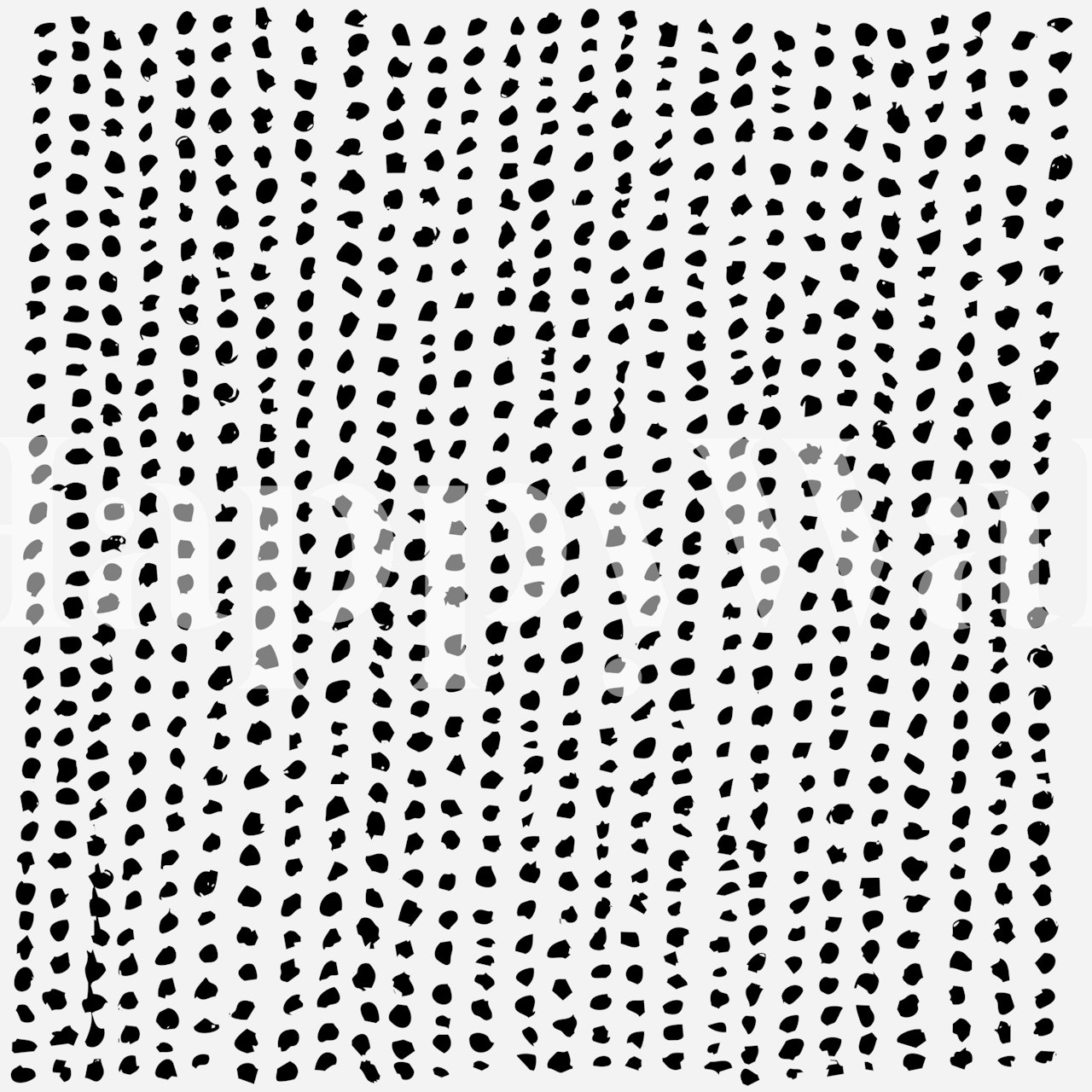 Monochrome Dot Harmony Vertical tapeta w pokoju