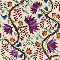 Trailing Vines in Plum Jewel Tones tapet