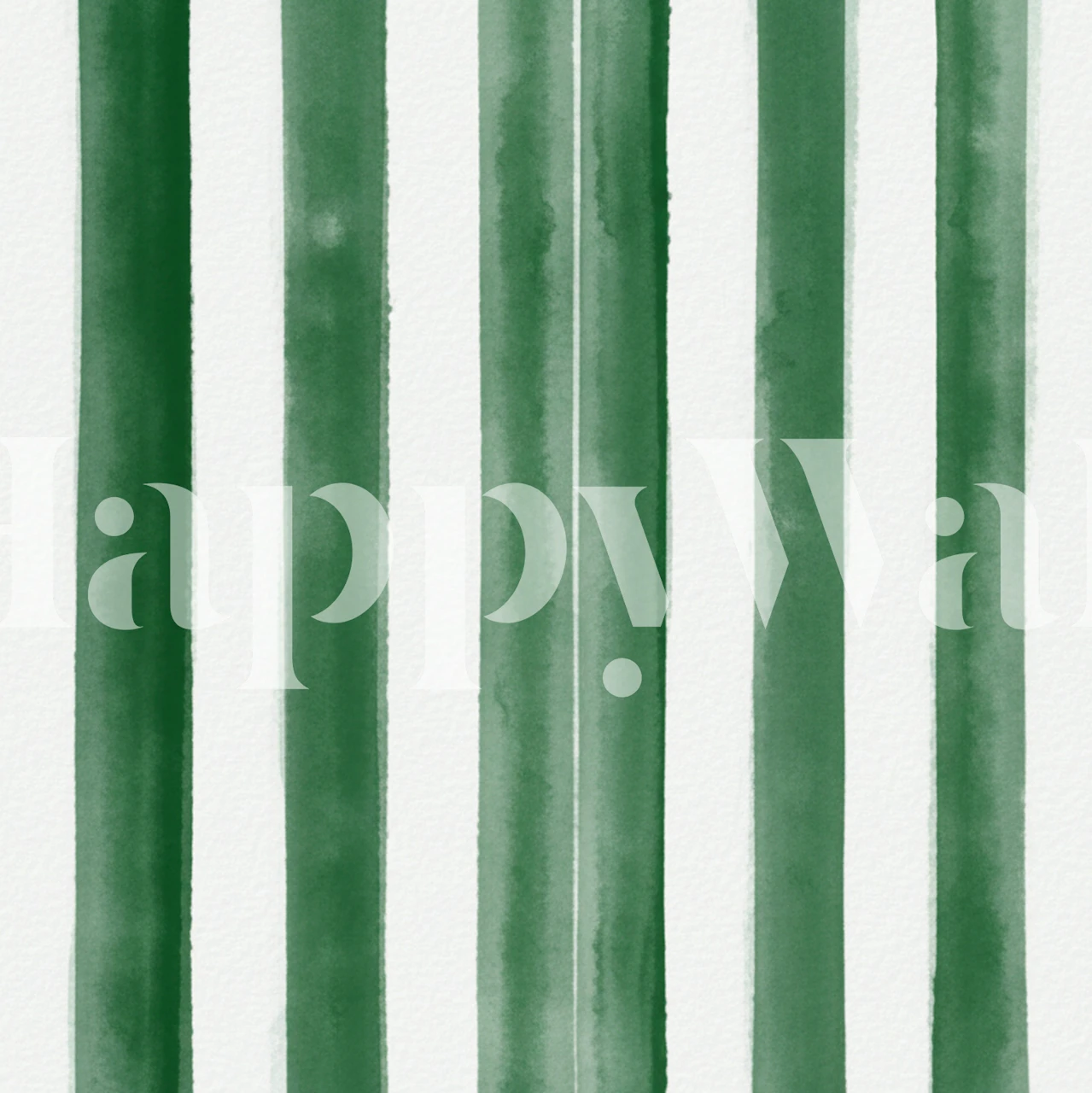 Green stripes wallpaper in a stylish room
