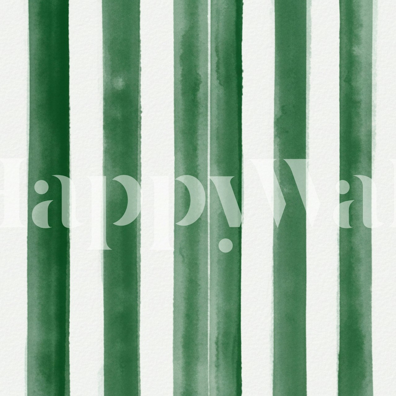 Papel pintado Green Stripes en una habitación elegante