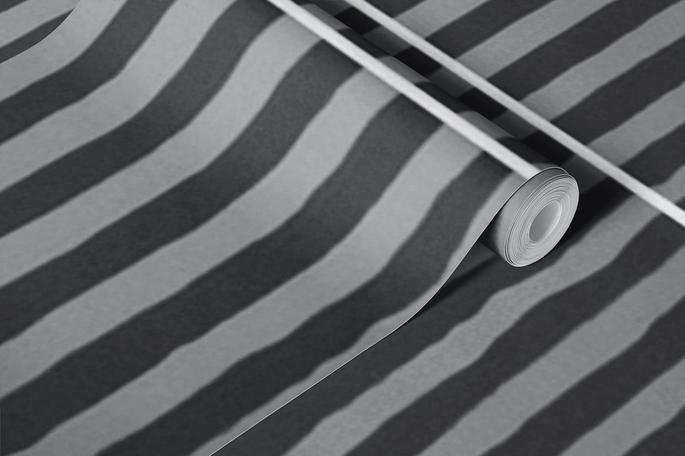 Black and White Stripes wallpaper roll