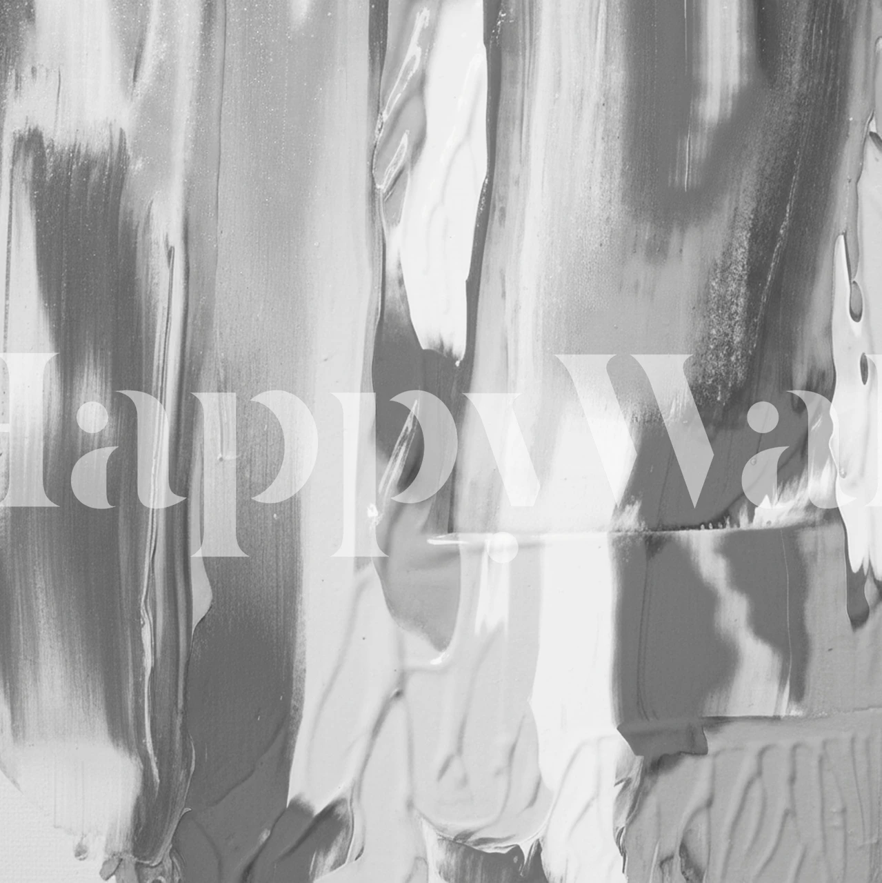 Abstract brushstroke patterns in gray and white wallpaper