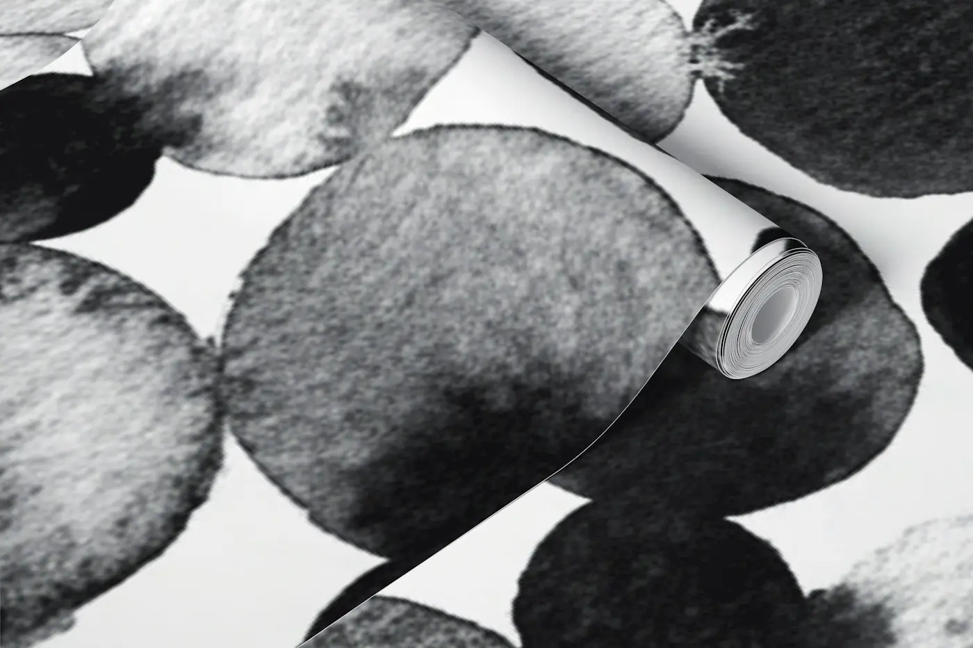 Monochrome Dot Symphony wallpaper roll