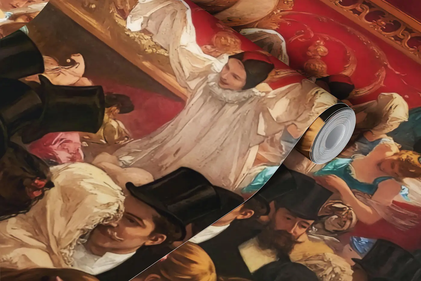 The Masquerade Ball Fine Art Painting wallpaper roll