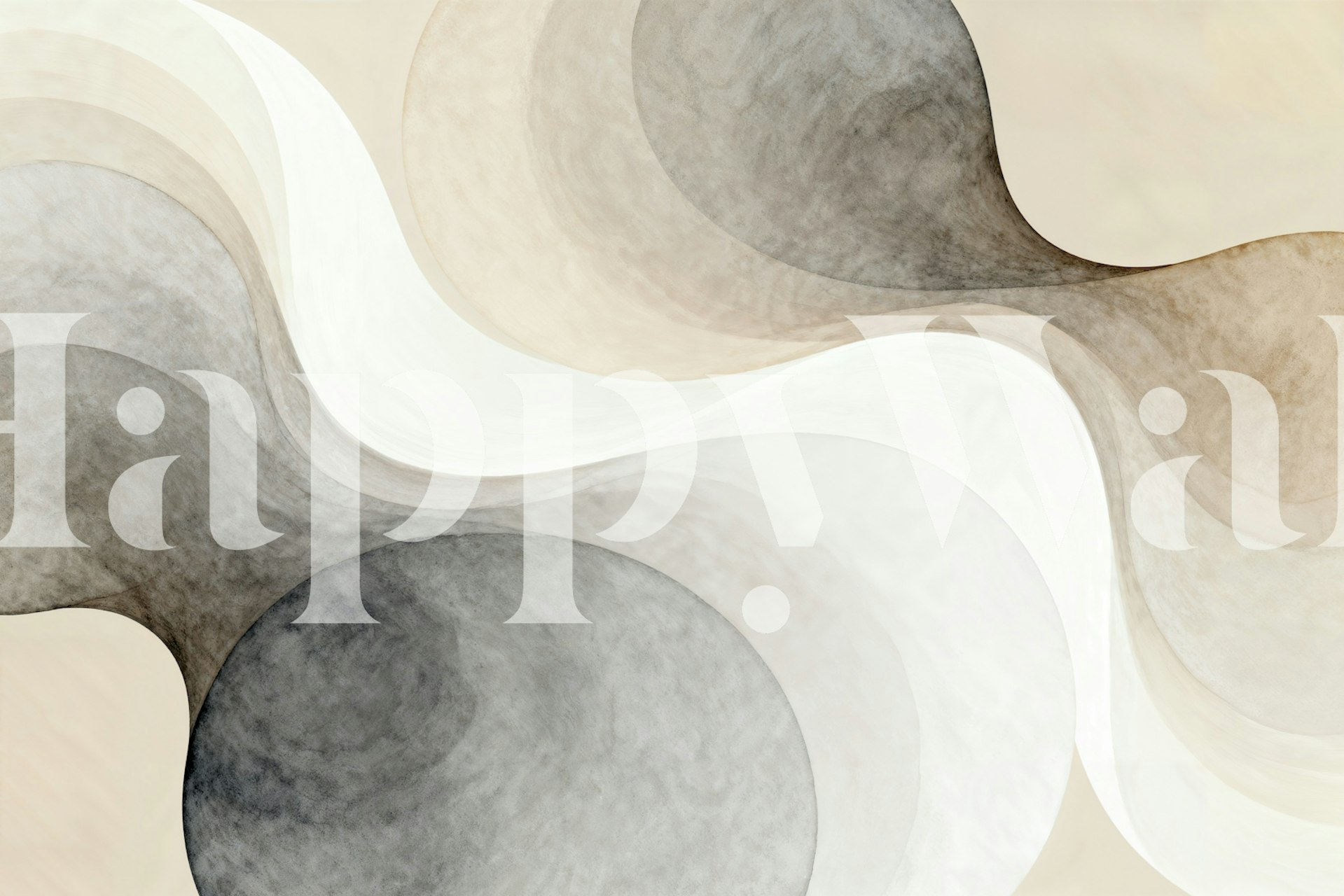 Abstract Curves Harmony tapet i et rom