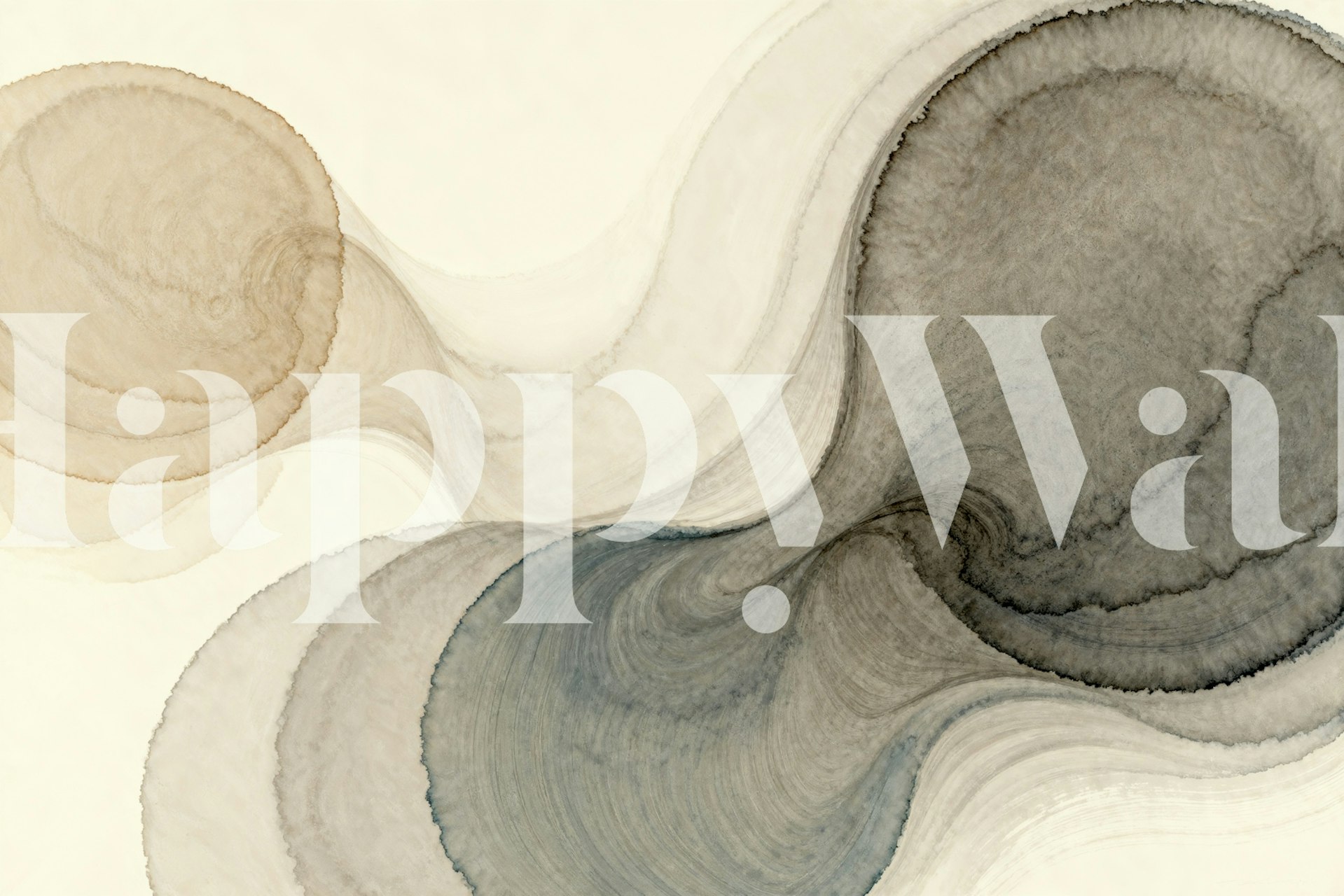 Fluid Abstract Elegance wallpaper in a room