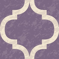 Moroccan Ogee - Grey Purple ταπετσαρία