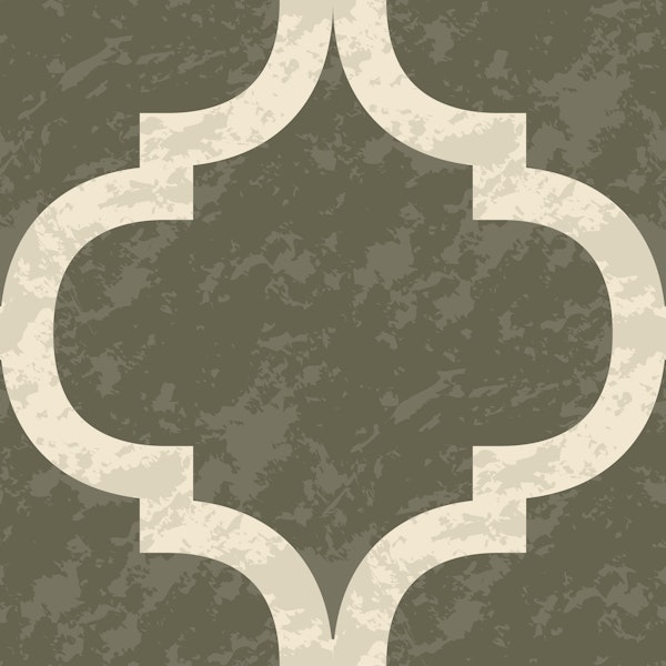 Moroccan Ogee - Dark Olive