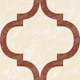 Light Moroccan Ogee - Amber Orange