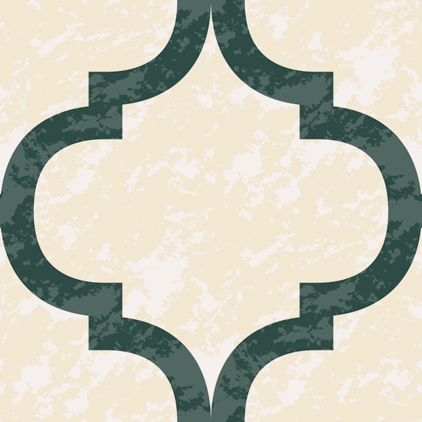 Light Moroccan Ogee - Ivy Green