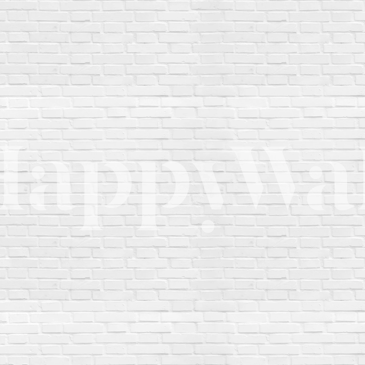 Modern white brick look wallpaper in a room