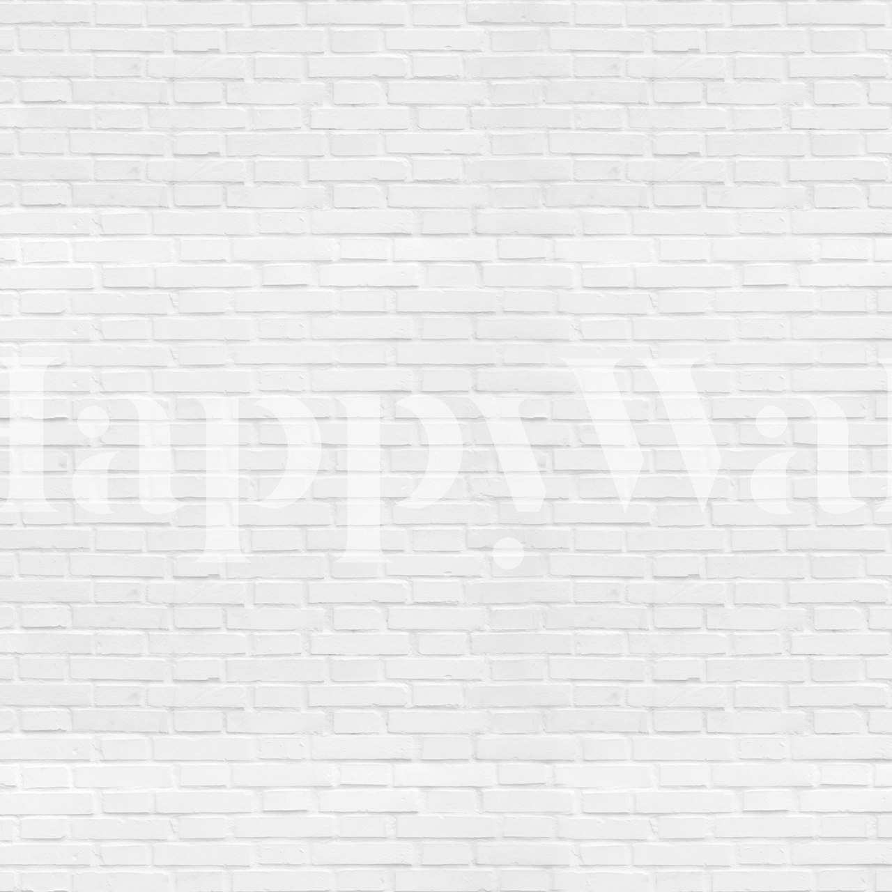 Modern white brick look wallpaper in a room