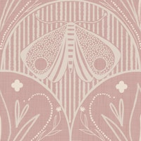 Boho Art Nouveau Butterfly Dusty Rose papel de parede