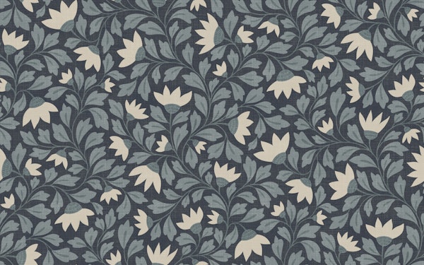 cottage wildflowers - dark blue