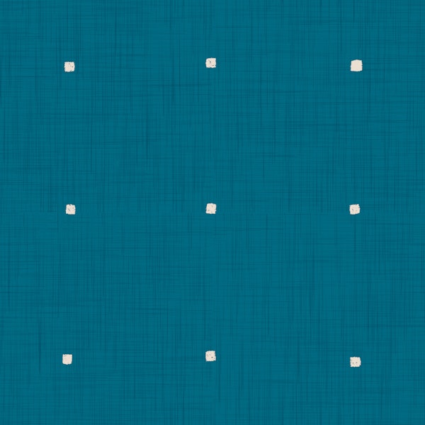 Minimal Rustic Squares Teal Blue