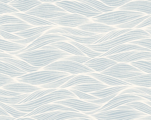 serene waves - light blue