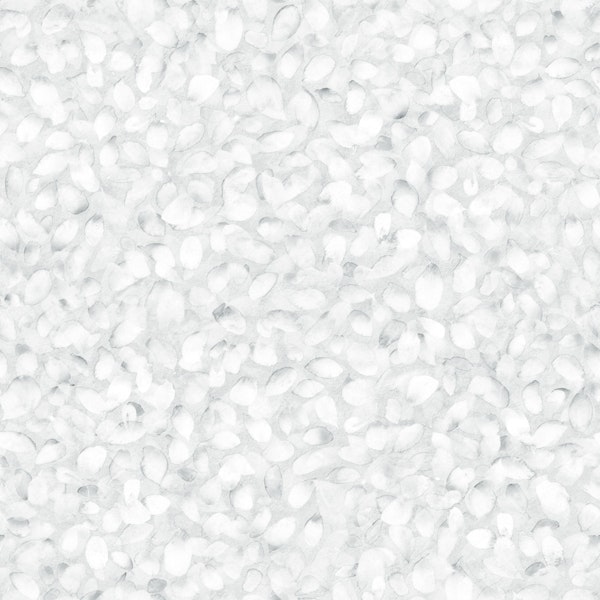 Tiny leaves abstract blue grey white