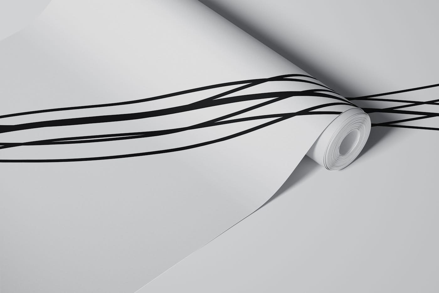 Sleek Linear Flow wallpaper roll
