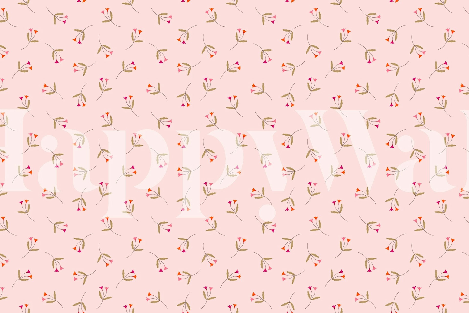 Pressed Posies floral art tapetdesign