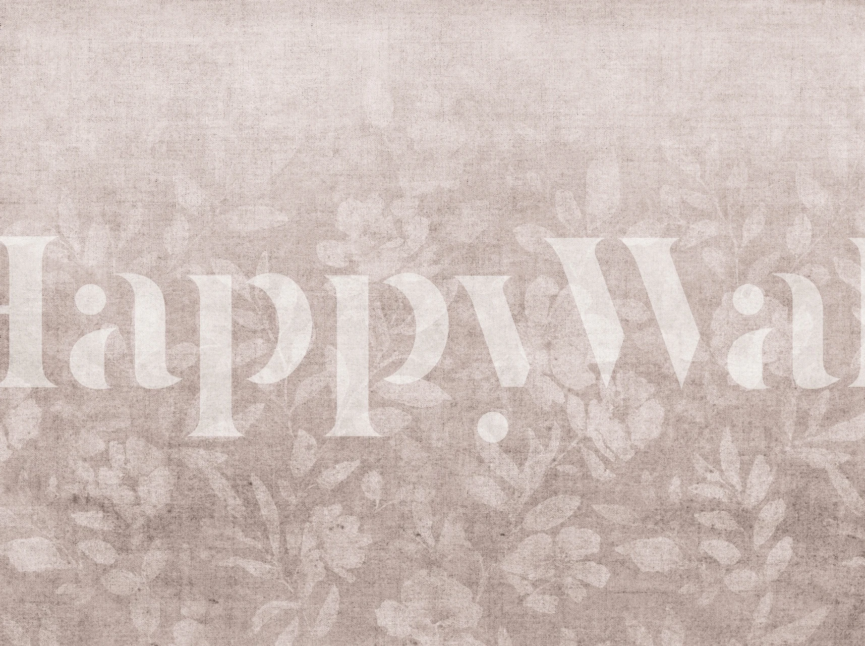 Dusty pink floral tapetdesign