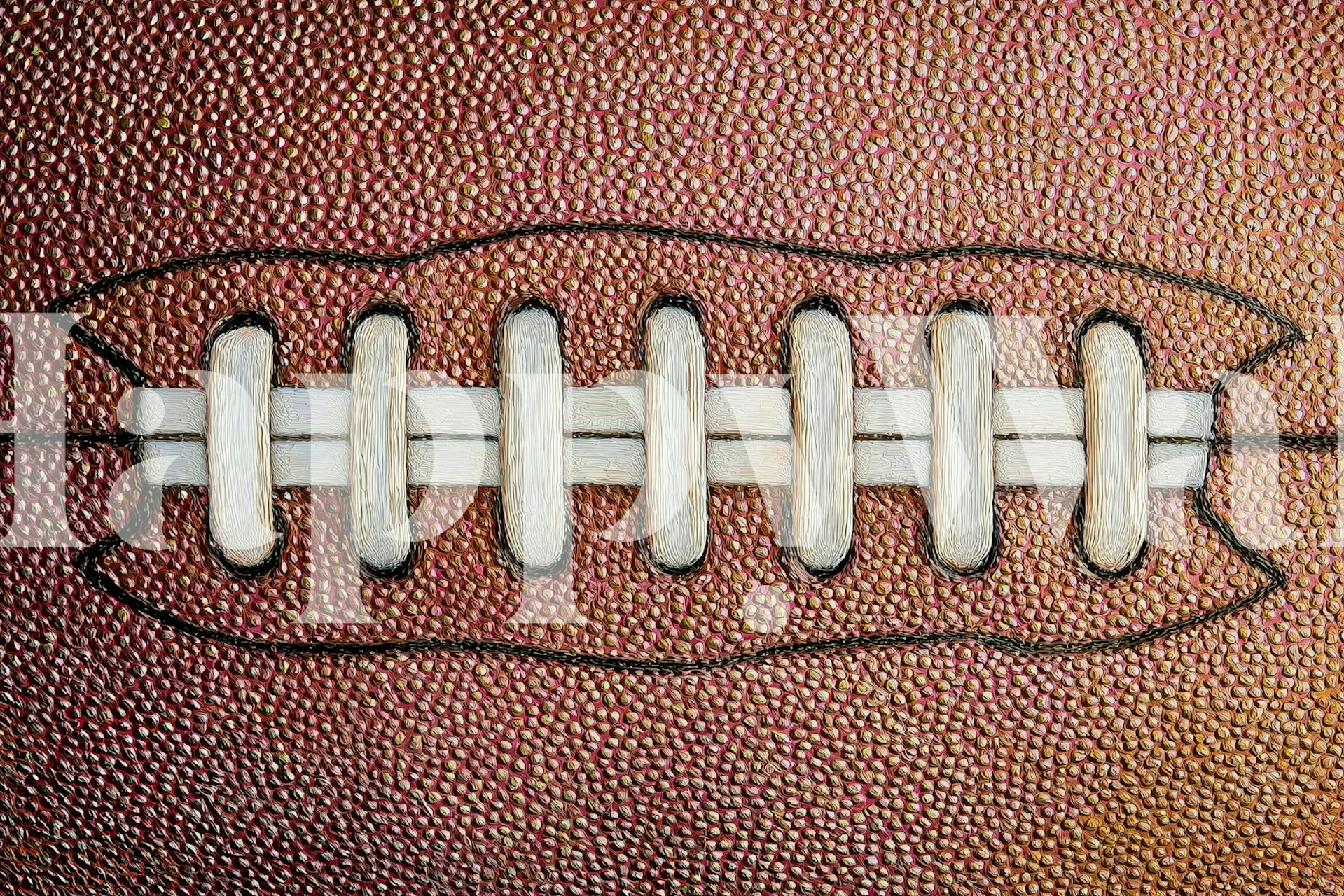 Tapeta Vibrant American football w pokoju