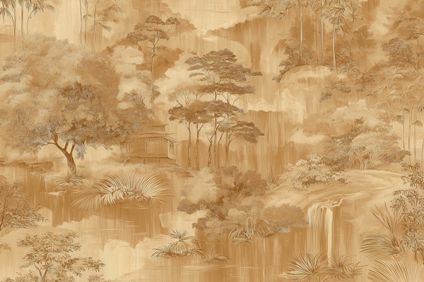 Golden Serene Nature Landscape