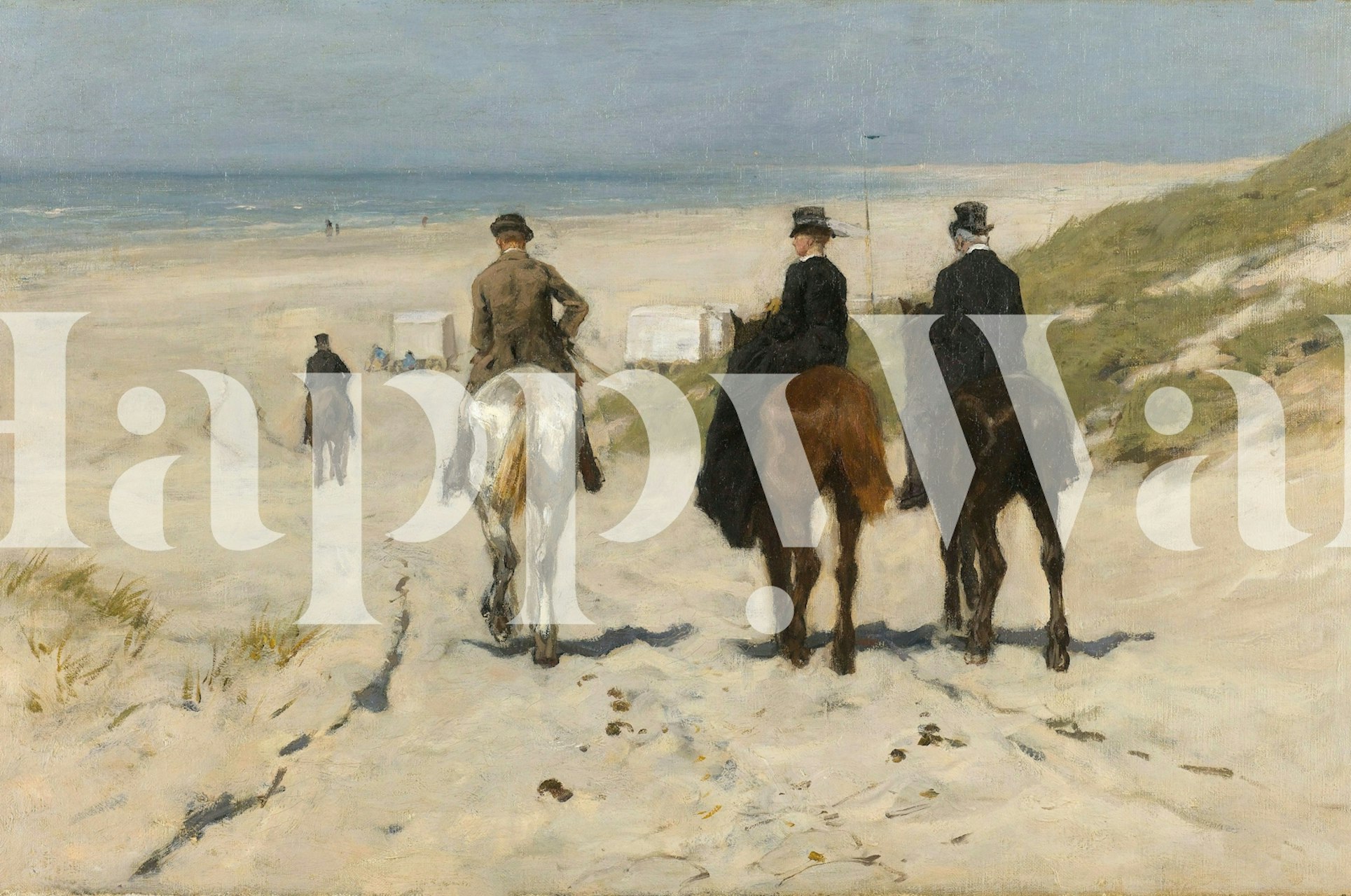 Morning Ride Along the Seashore wallpaper