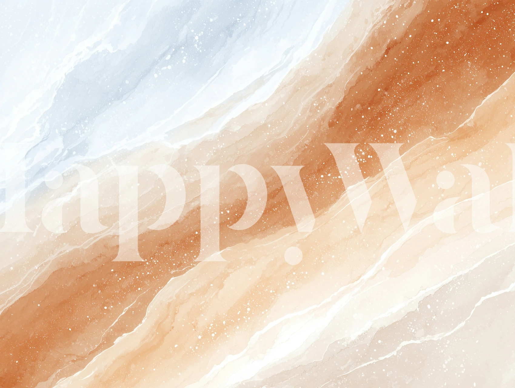 Carta da parati Earthly Tones Harmony in una stanza